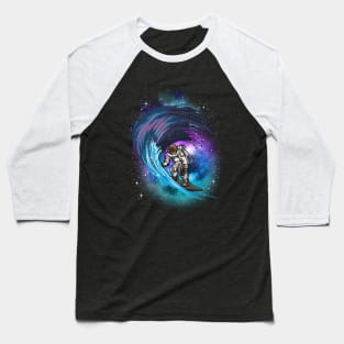 Space Surfing Baseball T-Shirt